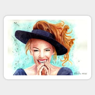 Kylie Minogue - lovely hat Sticker